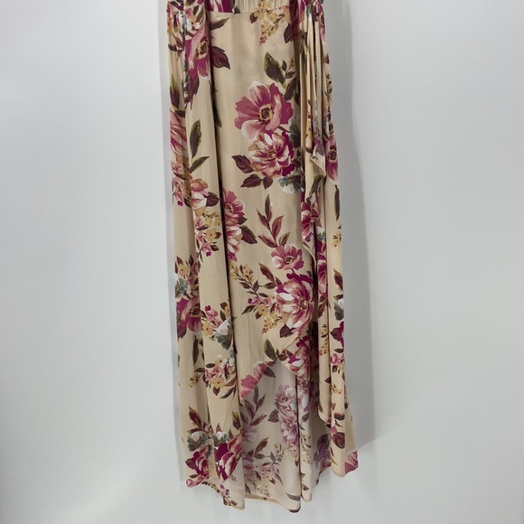 Band of Gypsies long floral faux wrap dress boho medium - Picture 4 of 15